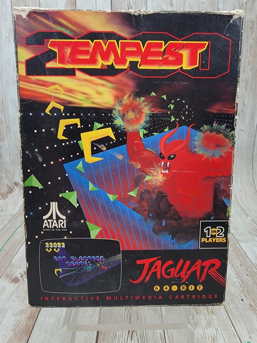 Tempest 2000 Atari Jaguar Complete In Box With Manual